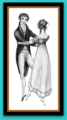Drawing of dancing couple.